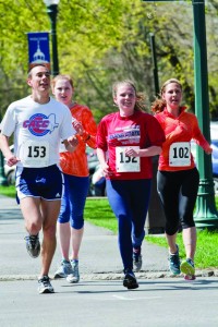 Christian Limawan | The Bucknellian Students, faculty and community members run and walk the 5k course on campus to commemorate Coach Art Gulden.