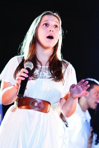 Edward Louie | The Bucknellian Emily Singleton '12 was an active member in the a capella group Two Past Midnight.
