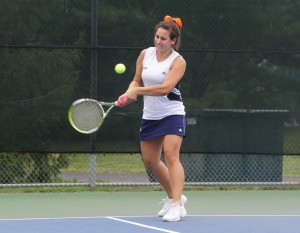 Lauren Lucido '11, her collegiate career now complete, is first all-time on the women's tennis wins list.