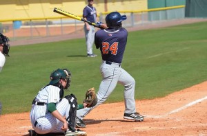 Matt Busch '13 follows through with his swing. The Bison were 1-3 against Patriot League rival Holy Cross.